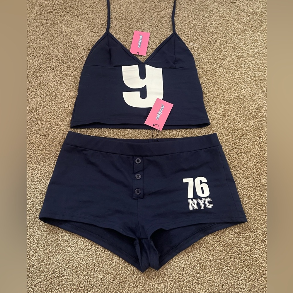 Jordan Mirco Shorts and Jordan V Neck Halter Top